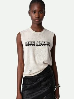 Zadig & Voltaire Nida Mon Amour Top Petale -Zadig & Voltaire Clothing KWTO00004 PETALE HOVER