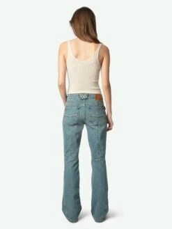 Zadig & Voltaire Nora Cashmere Tank Top Ecru -Zadig & Voltaire Clothing KWTO01100 ECRU BACK 675ff435a7467