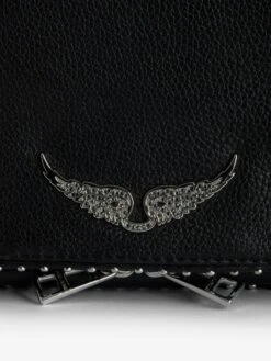 Zadig & Voltaire Rock Studs Clutch Black -Zadig & Voltaire Clothing LWBA00002 BLACK ADDI 2 6733d22f3c3a7