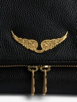 Zadig & Voltaire Rocky Bag Noir Gold -Zadig & Voltaire Clothing LWBA00008 NOIR GOLD ADDI 1
