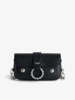 Zadig & Voltaire Kate Wallet Bag Noir Silver