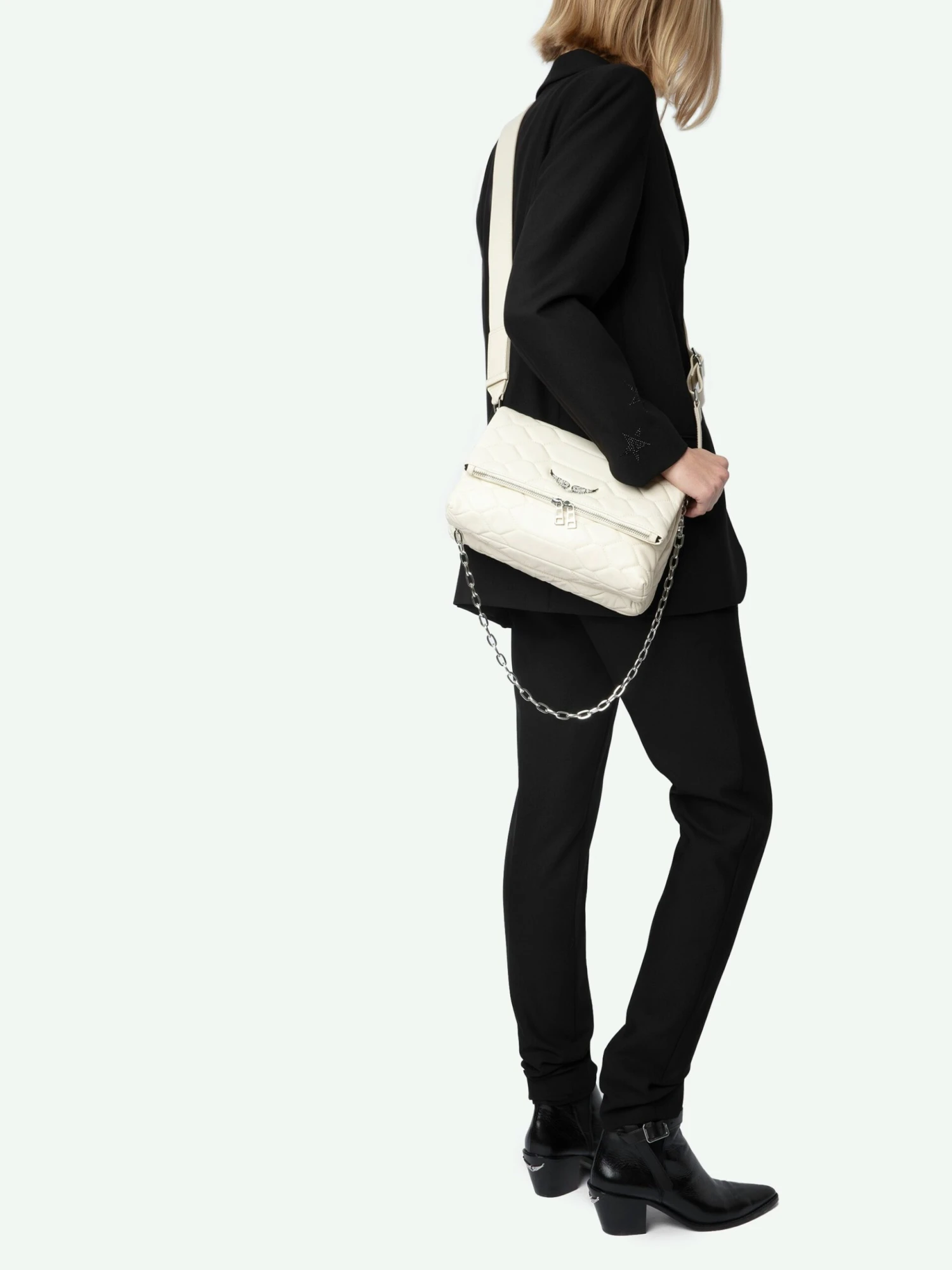 Zadig & Voltaire Rocky XL Quilted Clutch Flash 9 Zadig & Voltaire Rocky XL Quilted Clutch Flash - Image 7