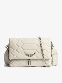 Zadig & Voltaire Rocky XL Quilted Clutch Flash