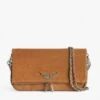 Zadig & Voltaire Rock Suede Clutch Heritage -Zadig & Voltaire Clothing LWBA00056 HERITAGE PACKSHOT 6661a703be71e