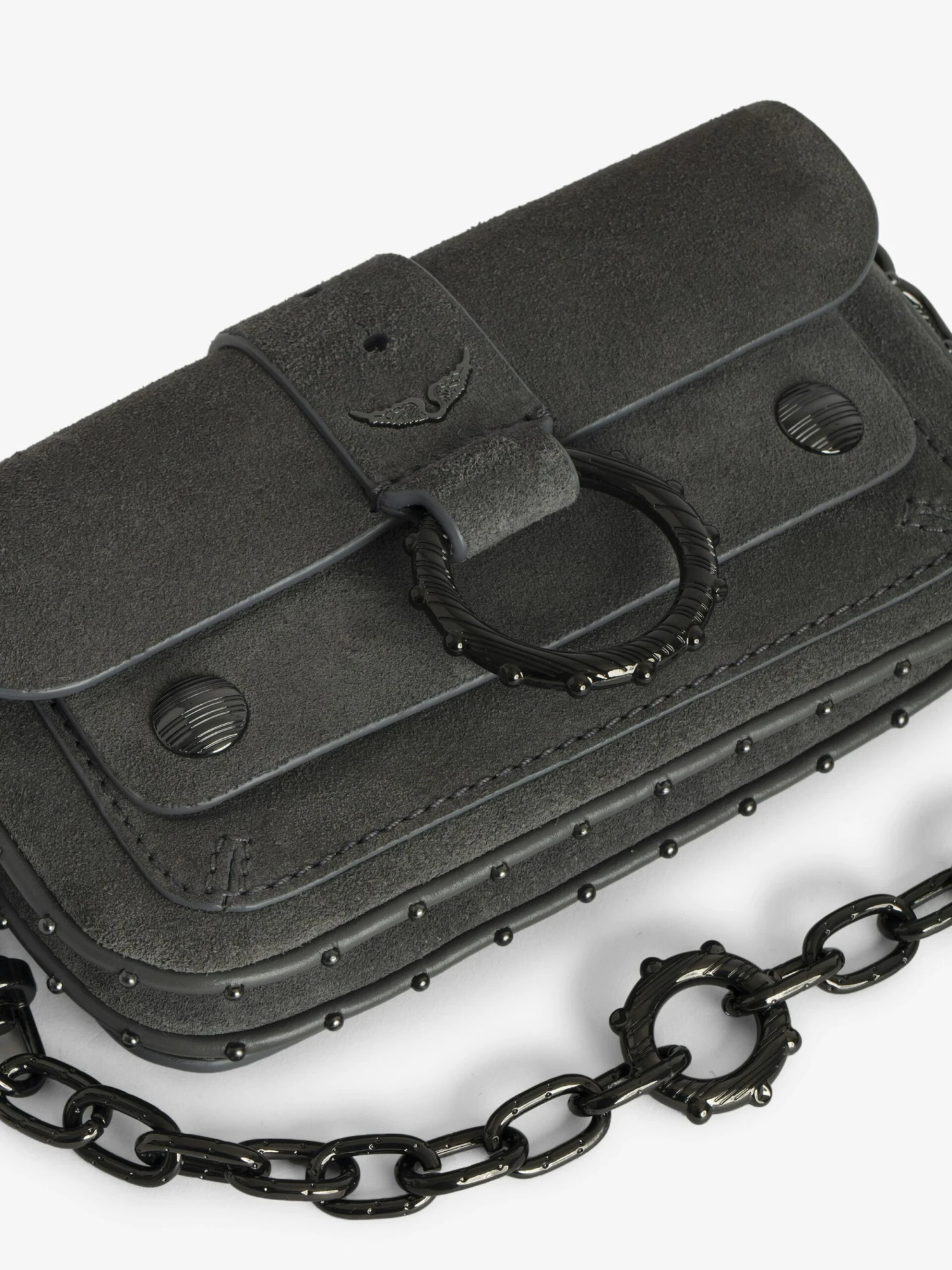 Zadig & Voltaire Kate Wallet Suede Bag Road 6 Zadig & Voltaire Kate Wallet Suede Bag Road - Image 4