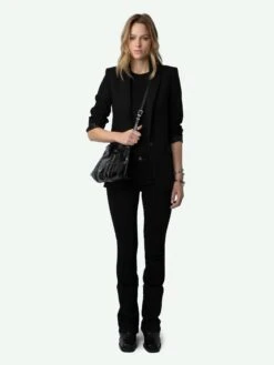 Zadig & Voltaire Sunny Moody Bag Black -Zadig & Voltaire Clothing LWBA02495 NOIR HOVER 6627cdf1372b9