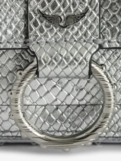 Zadig & Voltaire Kate Wallet Wild Bag Silver -Zadig & Voltaire Clothing LWBA02543 SILVER ADDI 1 66e03a2e04ab6