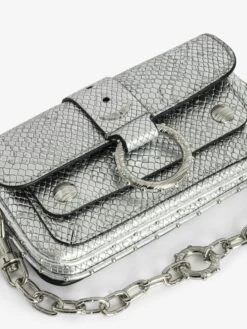 Zadig & Voltaire Kate Wallet Wild Bag Silver -Zadig & Voltaire Clothing LWBA02543 SILVER ADDI 2 66e03a4c7e462