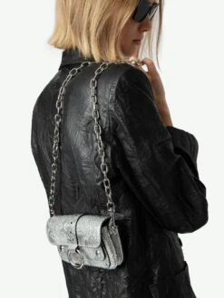 Zadig & Voltaire Kate Wallet Wild Bag Silver -Zadig & Voltaire Clothing LWBA02543 SILVER HOVER 670393bc4c870