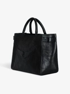 Zadig & Voltaire Angel Tote Bag Black -Zadig & Voltaire Clothing LWBA02577 NOIR ADDI 2 669e51b3656f0