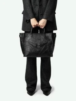 Zadig & Voltaire Angel Tote Bag Black -Zadig & Voltaire Clothing LWBA02577 NOIR ADDI 6 668ba21665d97