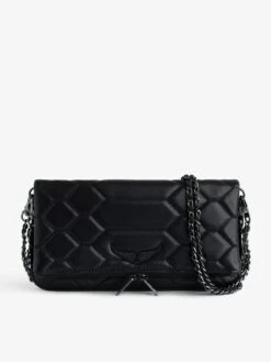 Zadig & Voltaire Rock Quilted Clutch Black