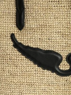 Zadig & Voltaire Wings Raffia Basket Bag Noir -Zadig & Voltaire Clothing LWBA03655 NOIR ADDI 2 6798efd75e4e0