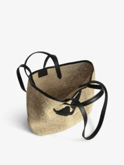 Zadig & Voltaire Wings Raffia Basket Bag Noir -Zadig & Voltaire Clothing LWBA03655 NOIR ADDI 4 6798efa30bc1c