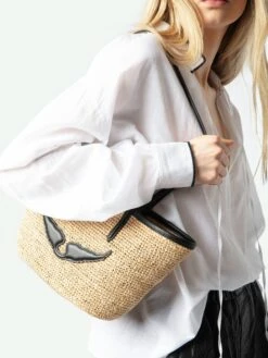 Zadig & Voltaire Mini Wings Basket Bag Noir -Zadig & Voltaire Clothing LWBA03656 NOIR HOVER 67a3916492f5c