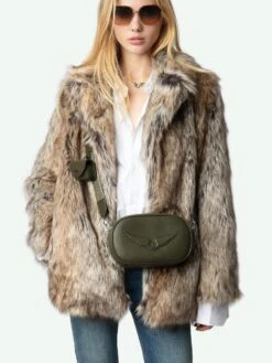 Zadig & Voltaire Rock With You Leather Camera Crossbody Bag Record -Zadig & Voltaire Clothing LWBA03657 RECORD HOVER 672a43b5b564f