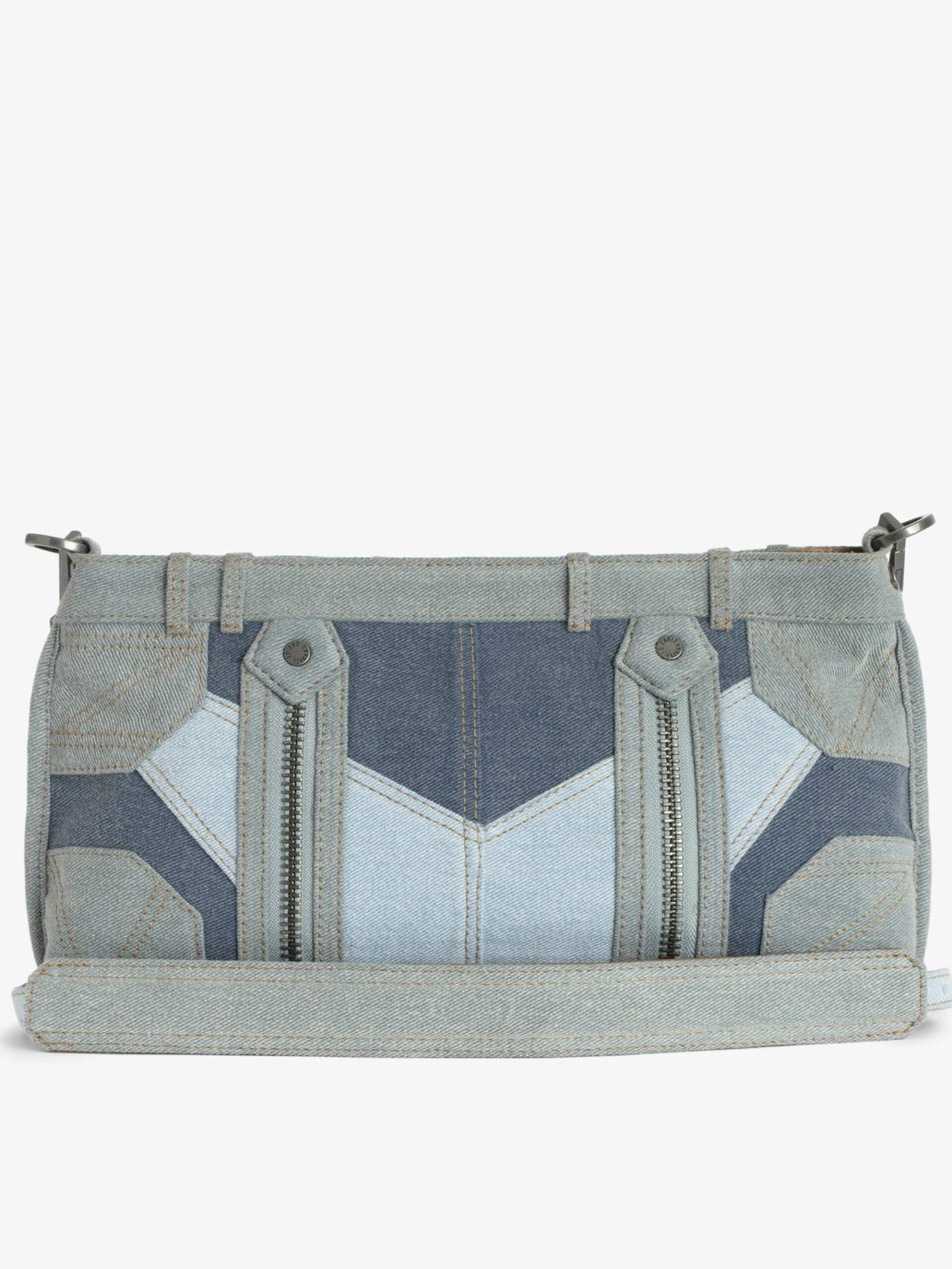 Zadig & Voltaire Sunny Moody Blue Denim Shoulder Bag Silent 4 Zadig & Voltaire Sunny Moody Blue Denim Shoulder Bag Silent - Image 2