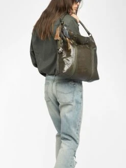 Zadig & Voltaire Sunny Hobo Vintage Patent Bag Record -Zadig & Voltaire Clothing LWBA03843 RECORD ADDI 6 6835c8d8223a0