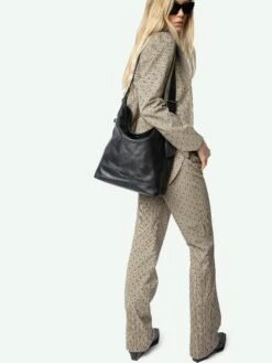 Zadig & Voltaire Jane Hobo Bag Black -Zadig & Voltaire Clothing LWBA03856 BLACK ADDI 5 67a392c7a5ec5