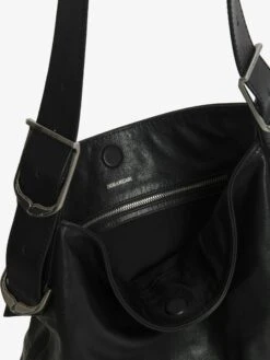 Zadig & Voltaire Jane Hobo Bag Black -Zadig & Voltaire Clothing LWBA03856 BLACK ADI 3 677e97c7d4fce