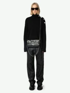 Zadig & Voltaire Rock Clutch Black -Zadig & Voltaire Clothing LWBA03903 BLACK HOVER 67039452ba1a5