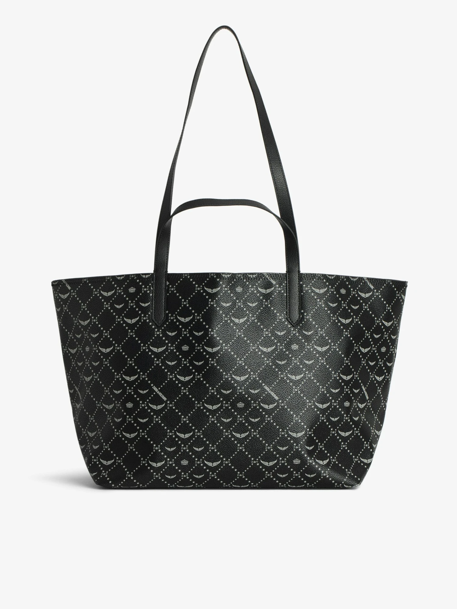 Zadig & Voltaire Z Monogram XL Shopper Graffiti Tote Bag Black 4 Zadig & Voltaire Z Monogram XL Shopper Graffiti Tote Bag Black - Image 2