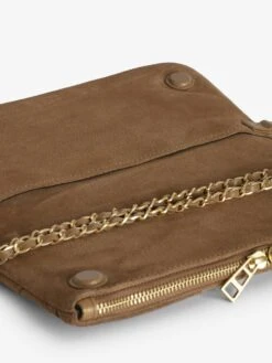 Zadig & Voltaire Rock Suede Clutch Cognac 13 Zadig & Voltaire Rock Suede Clutch Cognac -Zadig & Voltaire Clothing LWBA03915 COGNAC ADDI 3 678a5b4beaa50
