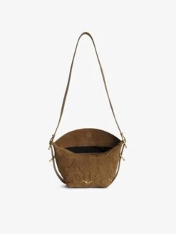 Zadig & Voltaire Baby Jane Suede Bag Cognac -Zadig & Voltaire Clothing LWBA03926 COGNAC ADDI 3 6798effd3f237