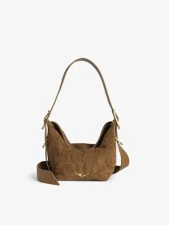 Zadig & Voltaire Baby Jane Suede Bag Cognac