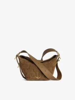 Zadig & Voltaire Baby Jane Suede Bag Cognac -Zadig & Voltaire Clothing LWBA03926 COGNAC PACKSHOT 6798efec3b909