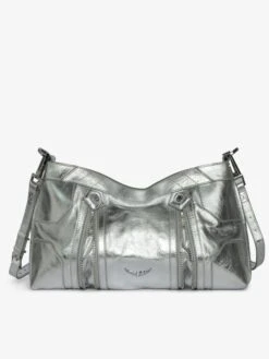 Zadig & Voltaire Sunny Moody Vintage Metal Bag Silver -Zadig & Voltaire Clothing LWBA03947 SILVER ADDI 3 680a2c853fd97