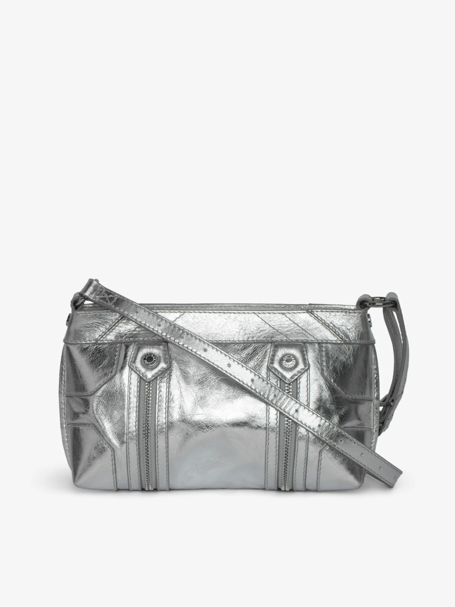 Zadig & Voltaire Sunny Mood Vintage Metal Bag Silver 4 Zadig & Voltaire Sunny Mood Vintage Metal Bag Silver - Image 2