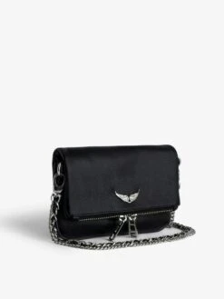 Zadig & Voltaire Rock Nano Clutch Black -Zadig & Voltaire Clothing LWBA03975 BLACK ADDI 1 68482e32dedd1