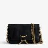 Zadig & Voltaire Rock Nano Clutch Black Gold -Zadig & Voltaire Clothing LWBA03975 BLACK GOLD PACKSHOT 68482d1d9313c