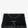 Zadig & Voltaire Rock Suede Fringes Clutch Black 2 Zadig & Voltaire Rock Suede Fringes Clutch Black -Zadig & Voltaire Clothing LWBA03978 BLACK PACKSHOT 680a2cb49a63e