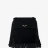 Zadig & Voltaire Rockson Nano Suede Clutch Black -Zadig & Voltaire Clothing LWBA04000 BLACK PACKSHOT 680a2d2d40433