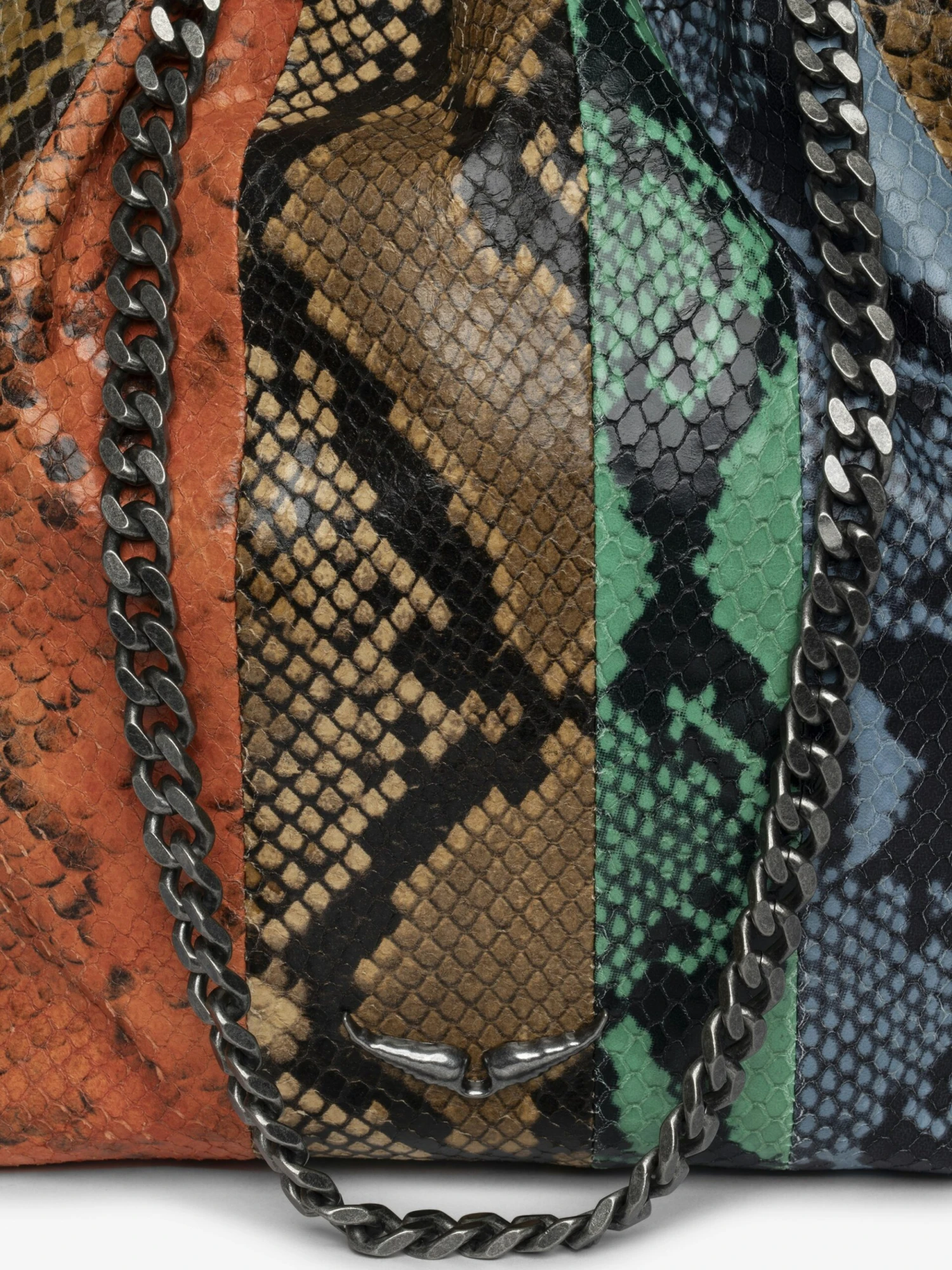 Zadig & Voltaire Rock Today Wild Patchwork Clutch Flame 5 Zadig & Voltaire Rock Today Wild Patchwork Clutch Flame - Image 3