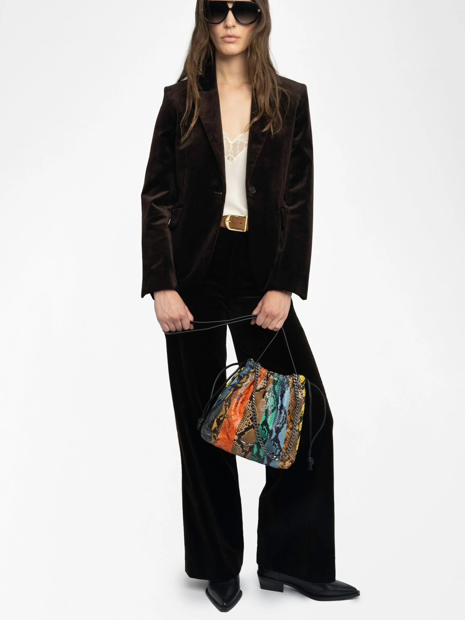 Zadig & Voltaire Rock Today Wild Patchwork Clutch Flame 9 Zadig & Voltaire Rock Today Wild Patchwork Clutch Flame - Image 7