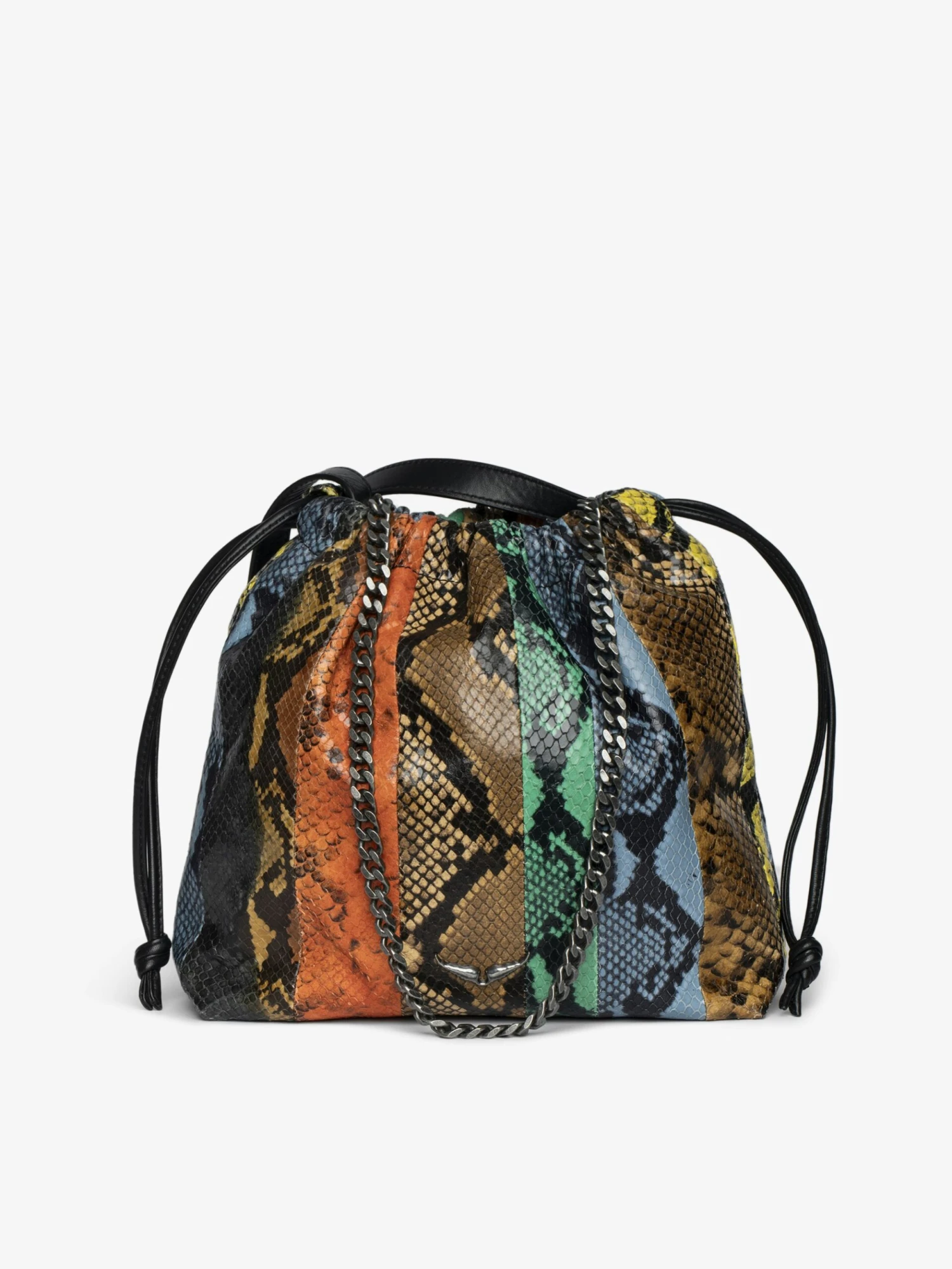 Zadig & Voltaire Rock Today Wild Patchwork Clutch Flame 3 Zadig & Voltaire Rock Today Wild Patchwork Clutch Flame