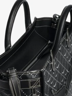 Zadig & Voltaire Angel Tote Monogram Bag Black -Zadig & Voltaire Clothing LWBA04024 BLACK ADDI 4 68373620ddf03