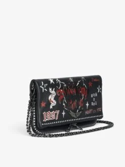 Zadig & Voltaire Rock Punk Clutch Black -Zadig & Voltaire Clothing LWBA04029 BLACK ADDI 6 683703dce106c