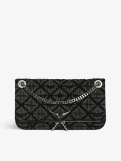 Zadig & Voltaire Rock II Monogram Clutch Road