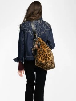 Zadig & Voltaire Jane Hobo Leopard Bag Cognac -Zadig & Voltaire Clothing LWBA04121 COGNAC ADDI 4 6882067e62806