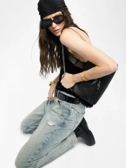 Zadig & Voltaire Rocky II Bag Black -Zadig & Voltaire Clothing LWBA04125 BLACK ADDI 4 688341f7d5a72