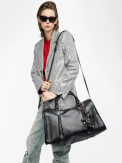 Zadig & Voltaire Sunny XL Bag Black -Zadig & Voltaire Clothing LWBA04139 BLACK ADDI 4 68820674de28d