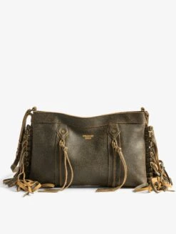 Zadig & Voltaire Sunny Moody Fringes Bag Wood -Zadig & Voltaire Clothing LWBA04140 WOOD ADDI 2 688b8f806bbf0