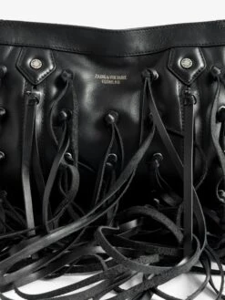 Zadig & Voltaire Sunny Moody Fringes Bag Black -Zadig & Voltaire Clothing LWBA04141 BLACK ADDI 1 68824c99e9749