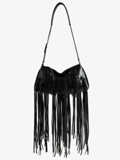 Zadig & Voltaire Sunny Moody Fringes Bag Black -Zadig & Voltaire Clothing LWBA04141 BLACK ADDI 3 68824ca41dd24