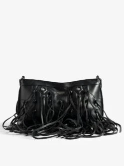Zadig & Voltaire Sunny Moody Fringes Bag Black