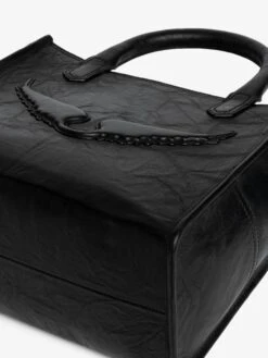 Zadig & Voltaire Angel Tote XS Bag Black -Zadig & Voltaire Clothing LWBA04144 BLACK ADDI 3 686e3fcdedc33